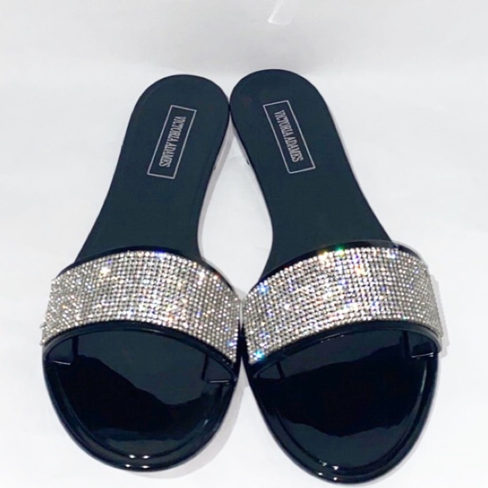 Black Rhinestone studded  Sandal